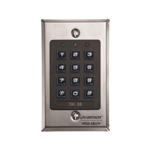 KEYPAD ONLY - WIEGAND MODE  SINGLE GANG, STAINLESS STEEL - Keypads